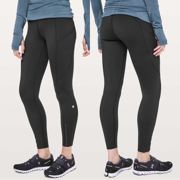 NWT Lululemon Fast & Free 7/8 Tight II *Nulux 25" - Black - Picture 1 of 8
